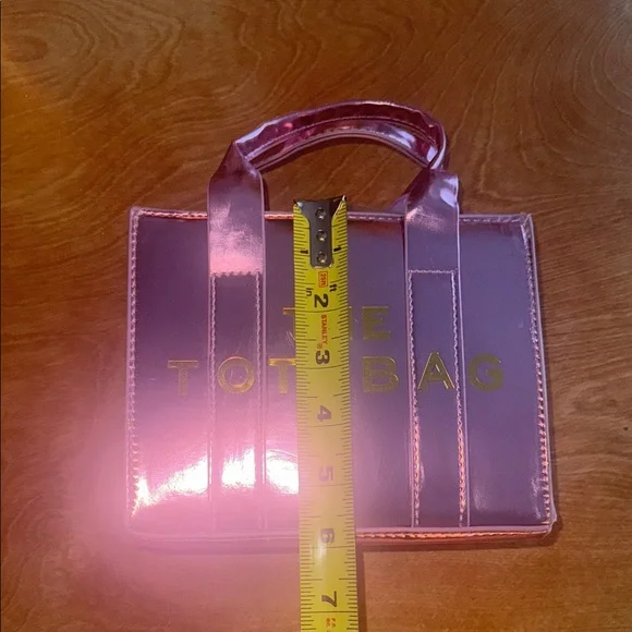 Fashion Metallic Pink Mini Tote Bag - Picture 8 of 13